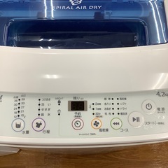 Haier ハイアール 全自動洗濯機 JW-K42M 2017年製【トレファク 川越店】の画像