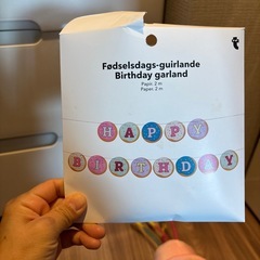 フライングタイガー　誕生日ハッピーバースデー　ガーランドの画像