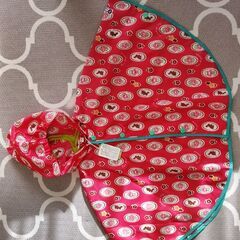 新品未使用！花柄レインポンチョ　Sサイズの画像