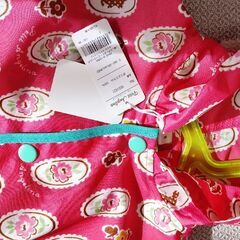 新品未使用！花柄レインポンチョ　Sサイズの画像
