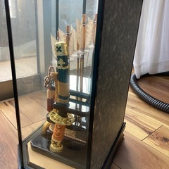 美品　正月飾り　破魔弓　ケース入り　11号　黒塗りの画像