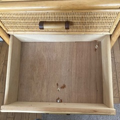 籐のチェスト(5段)の画像