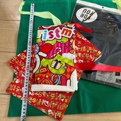 クリスマスラッピング袋の画像