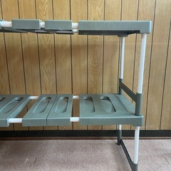 【7.8日限定出品！】美品 プラスチックラック 骨組み金属製 の画像