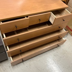 I2512-190 木製4段チェスト キズあり 中古の画像