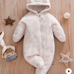 新品未使用🌸3-6M  もこもこアウター！値下げしました⭕️の画像