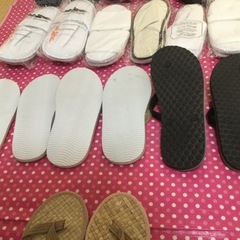 ANAビジネスクラス＆ハードロックホテル他の使い捨てスリッパ 20足セットの画像