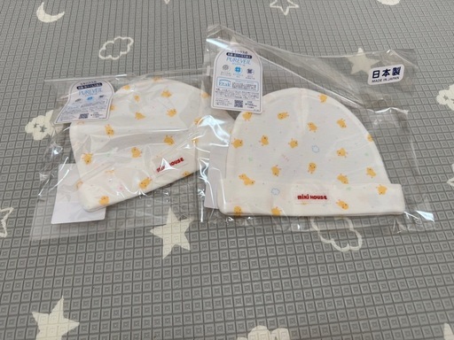 ミキハウス新品肌着、帽子、プレシューズ