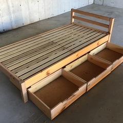 収納付きベッド　中古品の画像