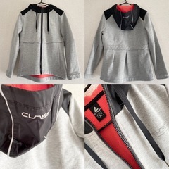 アウター　まとめ　トラックジャケット　2点セット　スポーツウエア兼用　色違い　レディース　の画像