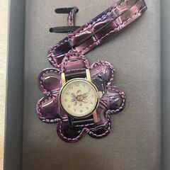 COCCO FIORE ディープパープルクロコ ウォッチ ディープパープル クロコ チャーム コッコフィオーレ (E3778ktwYM)の画像