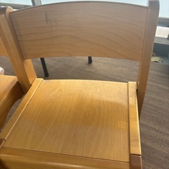 子ども椅子木製の画像