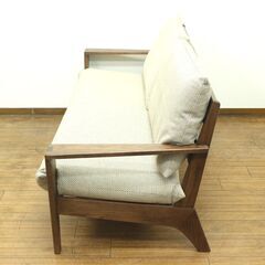 ✨商品確認のみ歓迎✨高級✨飛騨家具✨2.5人掛けソファ✨ラブソファ✨ファブリック✨W957の画像