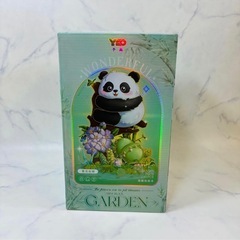 パンダ フラワーブーケ 組み立てセット ブロック 1083ピース ダストカバー付の画像
