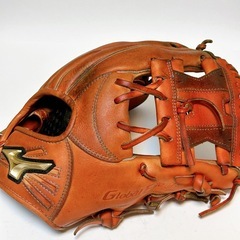 Mizuno グローバルエリート 軟式グローブ オレンジの画像