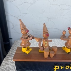 サンキョー 鼓笛隊 オルゴール からくり 人形 木製 Prologueの画像