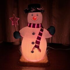 (終了)スノーマン　雪だるま　屋外　LED　イルミネーションの画像