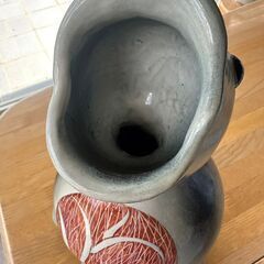 カエルの形状　陶器製一輪挿し　３,５００円で譲りますの画像