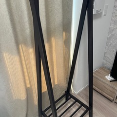 ハンガーラック　木製　ブラウンの画像