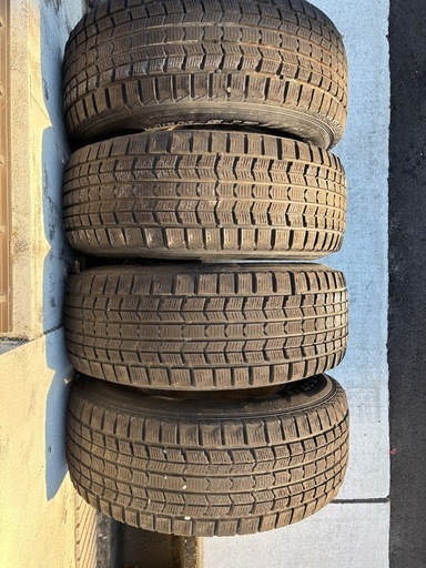 取引中　激安出品！名古屋発　ランクル100  MUDRAKERアルミ　ダンロップスタッドレスタイヤ275/70R16  4本セット　引