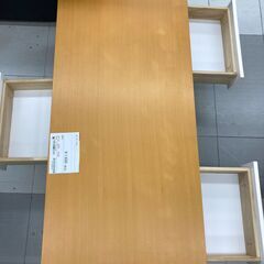 ★リユースのサカイ千葉中央店★  ローテーブル 茶/白 H38×D59×W110 クリーニング済み TC5665の画像