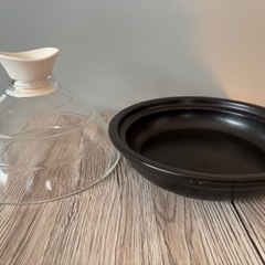 タジン鍋　HARIO ガラス蓋の画像