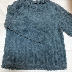 新品　ルームウェア　もこもこ　パジャマ　ブルー　フリース　あったか　部屋着　フリーの画像