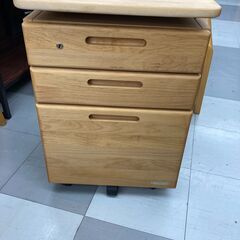 ★リユースのサカイ千葉中央店★  デスク＆袖机SET 茶系 H74×D53×W100 クリーニング済み TC5666の画像