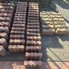 花壇用ブロック【18個セット】赤の小さなレンガの画像