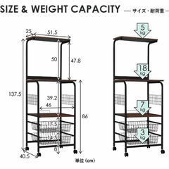 【今年9月購入】キッチンラックの画像