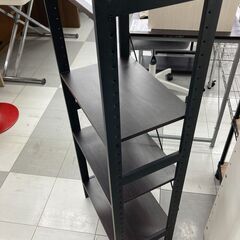 ★リユースのサカイ千葉中央店★  棚 茶/黒 H114×D28×W42 クリーニング済み TC5668の画像