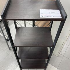 ★リユースのサカイ千葉中央店★  棚 茶/黒 H114×D28×W42 クリーニング済み TC5668の画像