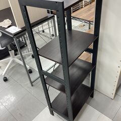 ★リユースのサカイ千葉中央店★  棚 茶/黒 H114×D28×W42 クリーニング済み TC5668の画像