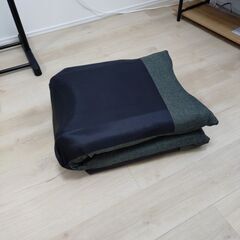 購入したばかりの折り畳み座椅子(アイリス)、折り畳みマットレス(ニトリ)の画像