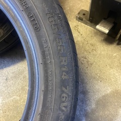 14インチタイヤ　165\55r14 2本　あげますの画像