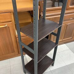 ★リユースのサカイ千葉中央店★  棚 茶/黒 H114×D28×W42 クリーニング済み TC5669の画像