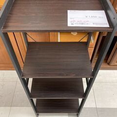 ★リユースのサカイ千葉中央店★  棚 茶/黒 H114×D28×W42 クリーニング済み TC5669の画像