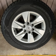 冬用/ダンロップ製スタッドレスタイヤ/トヨタ純正ホイールの画像