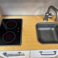 【良品】IKEAキッチン おままごと DUKTIG ドゥクティグの画像