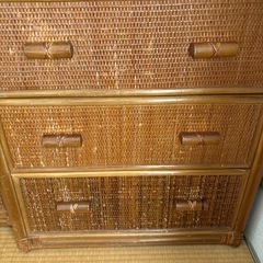 ラタン タンスの画像