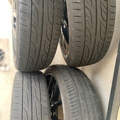 ❤️最終断捨離激安早い者勝ち❤️アルミホイールタイヤ4本セット　ナットあり　現状の画像