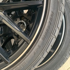 ❤️最終断捨離激安早い者勝ち❤️アルミホイールタイヤ4本セット　ナットあり　現状の画像