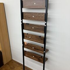 ★リユースのサカイ水戸店★  突っ張りラック ブラウン H185×D4×W60 クリーニング済み MT6578の画像