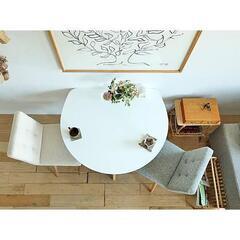 半円形ダイニングテーブル　Marron(マロン)の画像