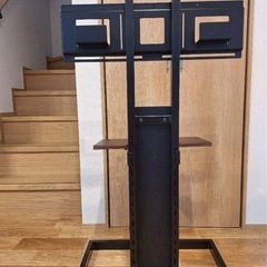 【定価26,100円】～65V型対応 壁寄せスタンド KF-260B TIMEZブラック テレビ台の画像