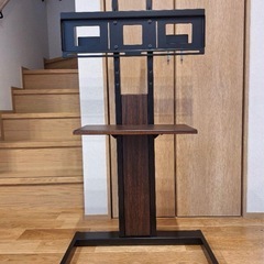 【定価26,100円】～65V型対応 壁寄せスタンド KF-260B TIMEZブラック テレビ台の画像