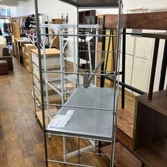 ★リユースのサカイ水戸店★  フリーラック ホワイト H175×D40.5×W84 クリーニング済み MT6579の画像