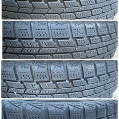 中古スタッドレスタイヤ＋アルミホイール　ダンロップ　デシタイヤ　DSX-2　145/80R13　の画像