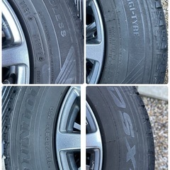 中古スタッドレスタイヤ＋アルミホイール　ダンロップ　デシタイヤ　DSX-2　145/80R13　の画像