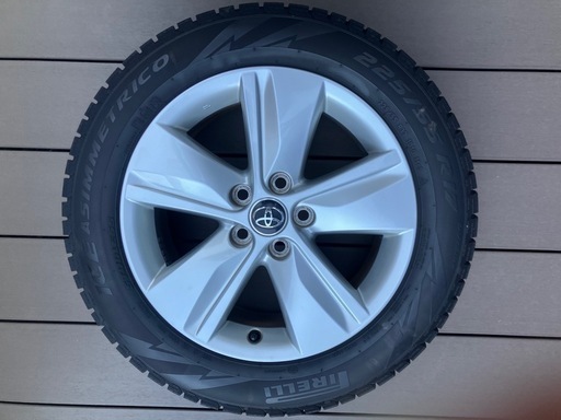 スタッドレス4本セット　60ハリアー純正ホイール　225/55R17　　　　　